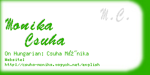 monika csuha business card